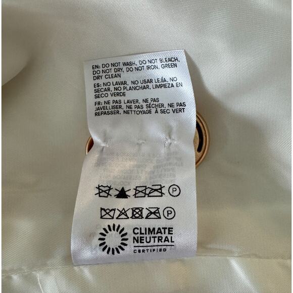 Reformation Eden Nipped Waist Coat White - Picture 9 of 12